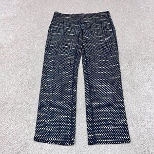 Nike Dri-Fit Leggings Black White Cropped Women’s Small